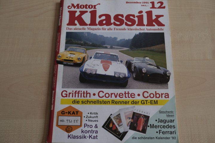 Deckblatt Motor Klassik (12/1991)